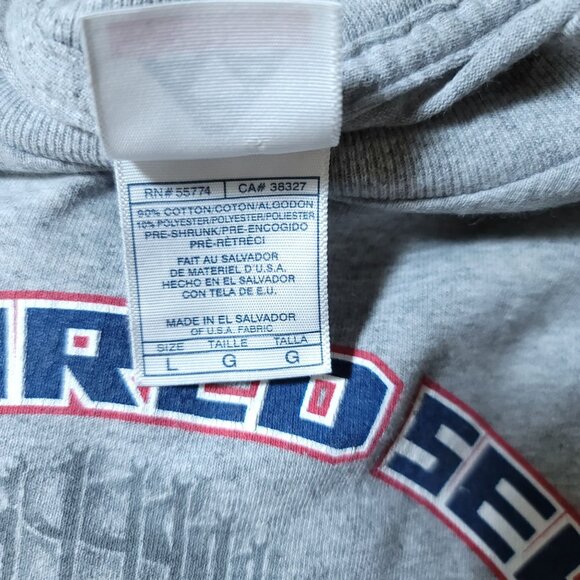 Boston Red Sox Shirt TShirt 2007 World Series Champions Mens Sz L Gray - Picture 5 of 7